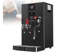 HPTHLY Mousseur À Lait Vapeur Et Bouilloire Professionnelles - 3000 W, Capacité 20 L, Double Sortie Eau Chaude/Froide, Affichage LED, Buse Vapeur 360°, Acier(Noir)