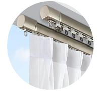 HPTHLY Rideau Double-Mur-Plafond-Pour-Lit-Double-Lourd-Avec-Rouleaux-Bleu-Rideau-Pour-Séparation-150Cm-4.9Ft(Brun - 150 Cm)