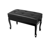 HPTHLY Tabouret De Piano en Bois Massif À Double Hauteur Réglable, pour Enfants Et Adultes, Idéal pour Les Duos De Claviers. Dimensions : 76 X 36 X 48-58 Cm.