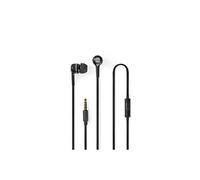 HPWD2020BK - Ecouteurs avec micro - intra-auriculaire - filaire - jack 3,5mm - noir, argent