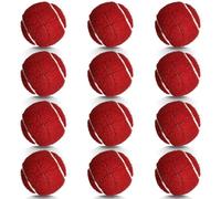 HPWFHPLF Lot de 12 balles de tennis prédécoupées, balles Walker Glide, patins en feutre robustes et durables pour pieds de meubles et protection du sol (rouge)