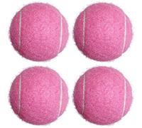 HPWFHPLF Lot de 4 balles de Tennis avancées pour débutants, entraînement, Jeux, balles de Tennis pour Animaux de Compagnie et Chiens (Rose)
