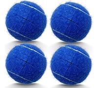HPWFHPLF Lot de 4 balles de tennis prédécoupées - Patins en feutre robustes et durables pour pieds de meubles et protection du sol (bleu marine)