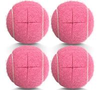 HPWFHPLF Lot de 4 balles de tennis prédécoupées pour marcheurs, très résistantes et durables, prédécoupées pour une installation facile, patins universels en feutre pour pieds de déambulateur et