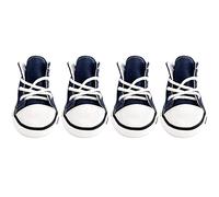 HPWFHPLF Lot de 4 bottes de sport pour chien | Protections de pattes respirantes et antidérapantes pour trottoirs chauds | Chaussures de course à pied, randonnée, marche avec semelle en caoutchouc