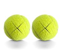 HPWFHPLF Walker Lot de 2 balles de tennis prédécoupées pour chaises, bureaux, pieds de meubles et protection du sol (jaune)