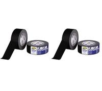 HPX GAFFER TAPE MATT BLACK RIA10116 Ruban adhésif Toile 50mmx25m Noir Mat HPX-GB5025 (Lot de 2)