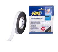 HPX Ruban Double Face Acrylique Noir 19mm x 10m x 1mm pour Fixation définitive - ZC05