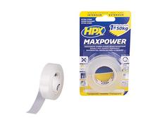 HPX Ruban double-face HT1902 – forte adhérence transparent 19 mm x 2 m