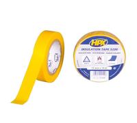 HPX - Ruban isolant PVC TAPE 5200, jaune, 15 mm x 10m - HPXRUIY1510