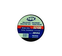HPX XB1910 Ruban Isolant en PVC Blanc 19 mm x 10 m-Noir