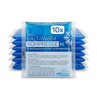HPXfresh® Lot de 10 compresses froides et chaudes - 13 x 14 cm - Pour contusions, piqûres d'insectes et autres douleurs - Coussinets réfrigérants réutilisables en gel