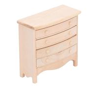 HPZIHUIT 1: 12 Armoire à tiroirs pour Maison de poupée en Bois modèle d'armoire Miniature réaliste Fait à la Main Table de Chevet pour Maison de poupée