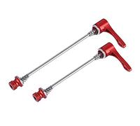 HPZIHUIT 1 paire de brochettes à dégagement rapide, brochette d'essieu 157MM 197MM pour vtt vélo de route (Rouge)
