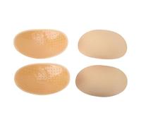 HPZIHUIT 2 paires d'épaulières respirantes, confortables, auto-adhésives, réutilisables, antidérapantes, couleur peau, épaulettes push-up pour robes