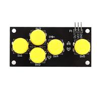 HPZIHUIT 2 pièces Carte de développement de Clavier Clavier AD simuler Cinq Boutons de Module de Touche