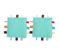 HPZIHUIT 2 pièces Couverture de sécurité pour bébé Serviette Douce et apaisante Serviette en Peluche réconfortante pour bébé (Verte)