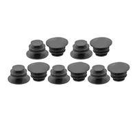 HPZIHUIT 5 paires de poignées de guidon embouts de barre bouchon pour vélos de route VTT (Noire)