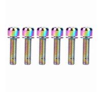 HPZIHUIT 6 pièces M5x23mm support de bouteille de vélo en acier support de rangement boulon accessoire (Multicolore)