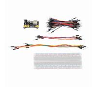 HPZIHUIT 830 Points d'attache platine de prototypage 3.3 V 5 V Module d'alimentation avec Kit de fil de raccordement pour les projets de circuits de bricolage