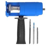 HPZIHUIT Adaptateur de scie Alternative Perceuse électrique Fixation de scie modifiée Perceuse électrique vers convertisseur de scie Alternative avec Outil de Coupe de (4 Jeux de Lames)