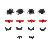 HPZIHUIT - adaptateur hexagonal de roue de disque de frein en aluminium de 12mm, pour pièces de mise à niveau de voiture CC02 CC 02 1/10 RC (Rouge)