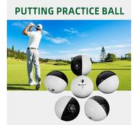 HPZIHUIT Balles d'entraînement de Golf Noires et Blanches, Fournitures d'entraînement à Double Couche à Haute élasticité pour Club de Style Moderne