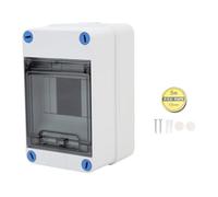 HPZIHUIT boîte de Distribution à 4 voies IP66 étanche à l'eau boîte de jonction de puissance sur Rail DIN boîtier de disjoncteur extérieur vis bleues