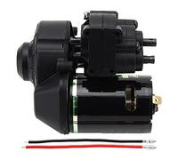 HPZIHUIT Boîte de vitesses de transmission RC noire, faible bruit, forte force magnétique avec moteur à brosse 27T pour véhicule sur chenilles 1/10 SCX10 RC