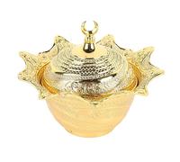 HPZIHUIT Bol à Fruits en métal élégant rétro en Alliage Solide, Bol décoratif en métal Polyvalent pour Dessert collations Bonbons Table de Cuisine (Grande)