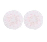 HPZIHUIT - Capuchon de Microphone jetable, 120 pièces, Non tissé, Anti-poussière, Anti-salive, Housse de Protection de Remplacement (Point Rouge Blanc)