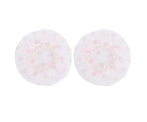 HPZIHUIT - Capuchon de Microphone jetable, 120 pièces, Non tissé, Anti-poussière, Anti-salive, Housse de Protection de Remplacement (Point Rouge Blanc)