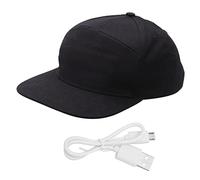 HPZIHUIT Casquette Lumineuse LED Bluetooth sans Fil avec Application Mobile, contrôle d'édition, Chapeau d'affichage LED pour Cyclisme, Course à Pied, Noir