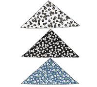 HPZIHUIT Écharpe Triangulaire pour Chien, mouchoirs, Bandeau en Coton Lavable pour Chien avec Motif Marguerite (L)