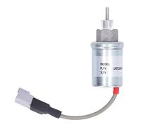 HPZIHUIT électrovanne d'arrêt de carburant en alliage d'aluminium U85206452 électrovanne d'arrêt pour Perkins HL403C 15 DC12V