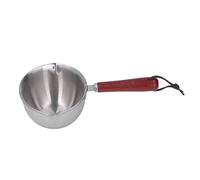 HPZIHUIT En acier inoxydable mini beurre melting pot avec 2 bec pour le chauffage du lait qui dissout la combinaison de beurre pour chauffage électrique à gaz à induction (200 ml)
