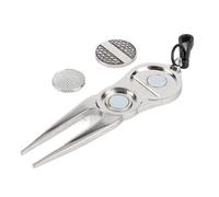 HPZIHUIT Fourche portable - Vert - Avec marqueur de balle (golf)