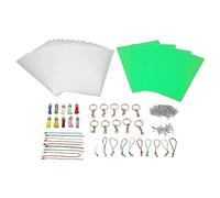 HPZIHUIT Lot de films thermorétractables faits à la main pour loisirs créatifs, film plastique de zink, porte-clés, boucles d'oreilles