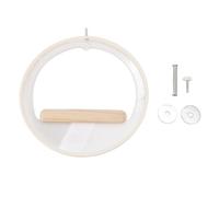 HPZIHUIT Parrot Perch Multifunction Acrylic Wood Climbing Chewing Bird Perch Stand Bird Cage Accessories