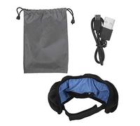 HPZIHUIT Patch oculaire intelligent sans fil pour dormir, relaxant, élastique et respirant pour les yeux Bluetooth (Noire)