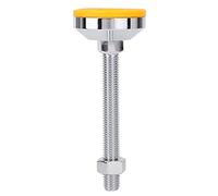 HPZIHUIT Pied Coupelle AB En Acier Au Carbone Forgé Type L Hauteur Réglable Antidérapant Base En PVC Support Mécanique (50-M12-150)