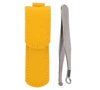 HPZIHUIT Pince à épiler pour couper les poils du nez en acier inoxydable à pointe ronde, pince à épiler facile à couper pour le nez, les favoris, le corps des sourcils