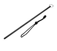 HPZIHUIT - pointeur de Tige de bâton de Fabricant de Bruit de plongée sous-Marine en Alliage d'aluminium avec lanière de Parachute (Noir (avec Bracelet Noir))