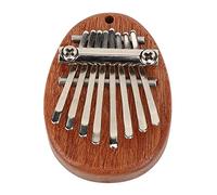 HPZIHUIT Pouce Piano 8 Touches Mini Portable Acrylique Matériel Décoration Cadeau Instrument de Musique (bûche ovale)