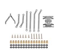 HPZIHUIT RC Kit de biellette de direction tringlerie de traction pour SCX24 1/24 pêne dormant AXI90081 B17 AXI00004 pièce de mise à niveau de voiture RC (De couleur)