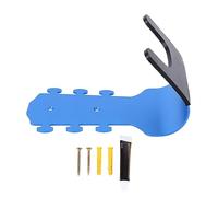 HPZIHUIT Support Mural pour Guitare sans Trou avec Manchon de Protection en Silicone pour Guitares Basse Uklele (Bleue)