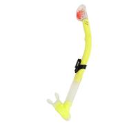 HPZIHUIT Tube de Tuba Sec en PVC et Silicone, Tube de Tuba de Natation léger à Respiration Facile pour Les Amateurs de plongée (Jaune)