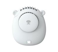 HPZIHUIT ventilateur de cou suspendu Portable multifonctionnel mignon silencieux USB Rechargeable ventilateur de cou sans lame pour le bureau de voyage à domicile (Blanche)