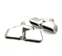 HPZPRPCEW 1 Paire D'embouts D'échappement AMG Racing En Acier Inoxydable 304 Pour Mercedes Pour Benz ML W166 GL X166 2011 2012 2013(Argent,Y type)