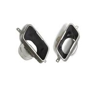 HPZPRPCEW 1 Paire D'embouts D'échappement Noirs Pour Série 2 F44 218i 225i M235i M240 Embouts De Silencieux Carrés(Argent)